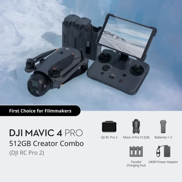 DJI Mavic 4 Pro Drone 512GB Creator Combo with RC Pro 2 - Image 6
