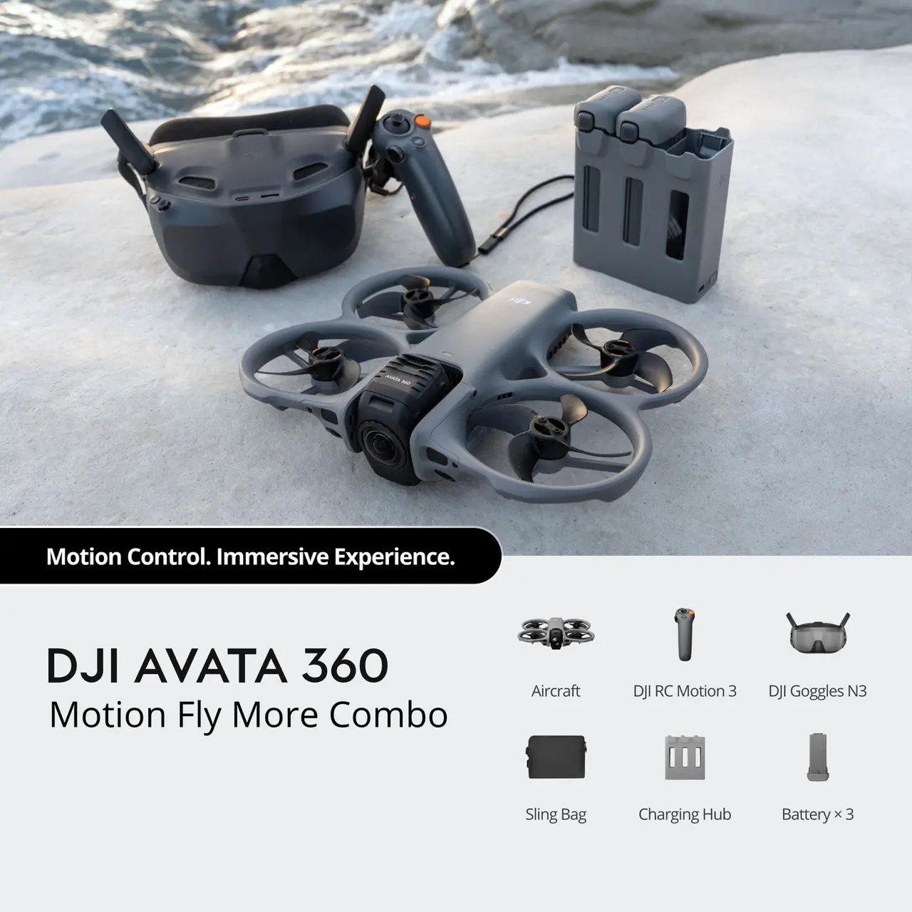 DJI Avata 360 Motion FPV Drone Fly More Combo (Goggles N3) - Image 2